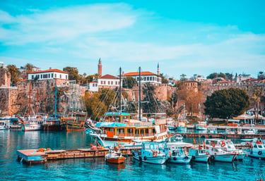 Kaleiçi harbour and old town