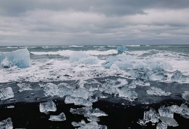 Diamond beach in Iceland