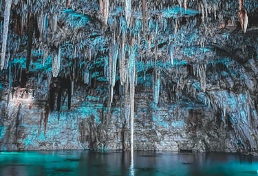 Cave with underground lake