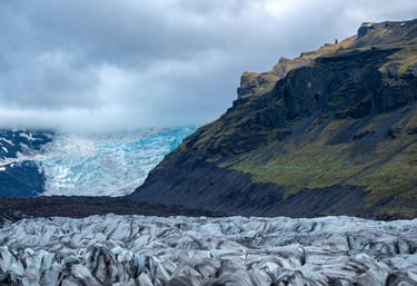 Sólheimajökull glacier in southern Iceland