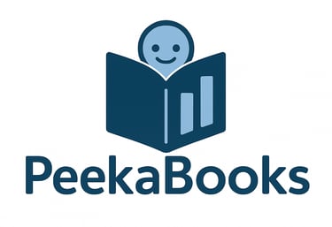 Logo of Peekabooks, affordable accounting for small UK businesses