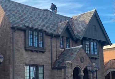new roof on older brick home