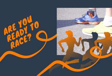 Banner shows people running with a headline 'Are you ready to race?'