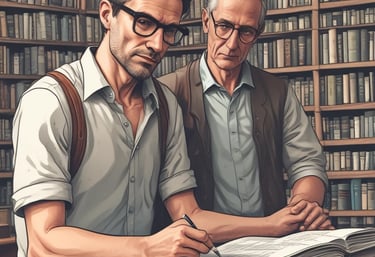 Write Ideas book on brown wooden board