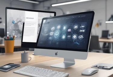 a blue question mark on a pink background