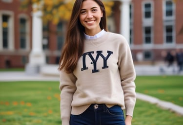 A friendly counselor reviewing a student's personal statement in a cozy office.
