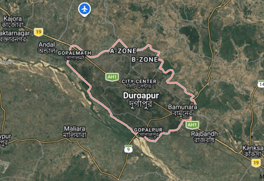 Durgapur Map 