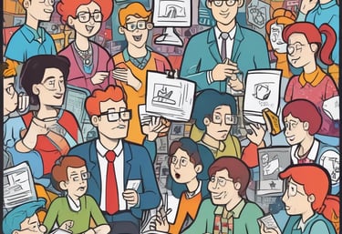 A close-up of a designer working on a signage project with tools and materials around.