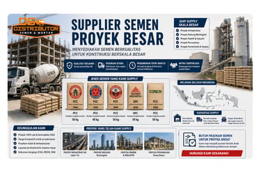 supplier semen proyek besar