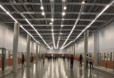 A modern and stylish lamp displayed in a cozy living room.