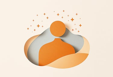 Person radiating positive energy, symbolizing confident Spanish speaking and growth.