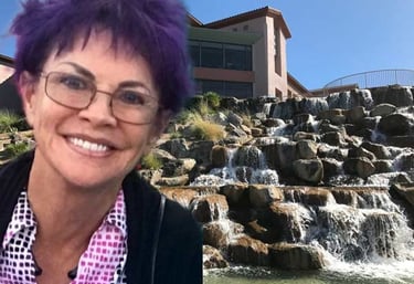 Nona Tobin in front of SCA club