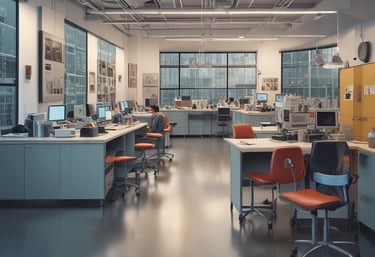 An industrial cluster meeting with members discussing compliance progress around a conference table.