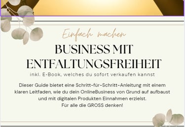 Business mit Entfaltungsfreiheit