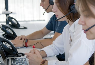 gente de un call center