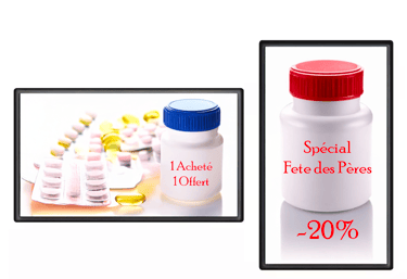 LED Screens showing Medicines