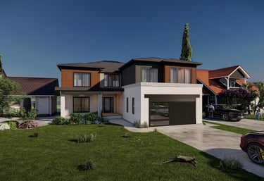 home exterior 3d rendering
