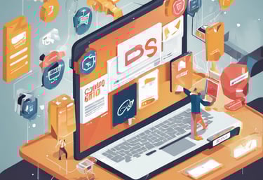 a laptop computer sitting on top of a desk