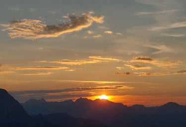 Sonnenuntergang Ahorn Mayrhofen