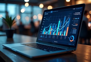 Ordinateur portable affichant un diagnostic