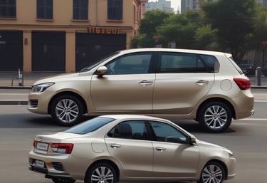 A red Hyundai Creta with prominent branding on its rear, including a visible license plate from Gauteng, South Africa. The vehicle's design features sharp lines and a modern aesthetic, with a shiny surface reflecting natural light.