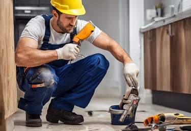 a man walking on a beach carrying a bag of garbage