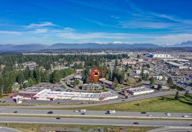 Aerial View of Homesmart One Realty in Smokey Point, Arlington Washington.