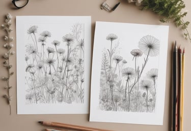 An inviting workspace with creative tools and cozy decor.