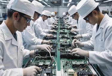 An image showcasing smart automation in the automotive industry.