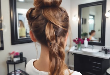 A serene spa setting with soft lighting and calming decor.