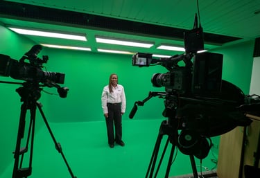 The Care Stories TV Production Studio with a social care provider client