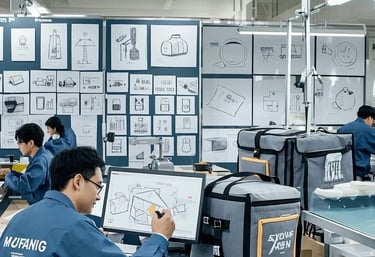 busy working staff to create great bags