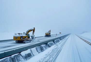 Bewachung Baustelle Straßenbau