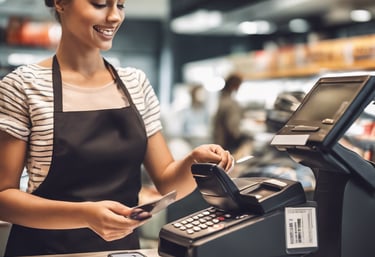 A person is sitting on the floor surrounded by tax forms and documents, holding a piece of paper in one hand. There is a smartphone with a calculator app open, and a pen placed on one of the documents.