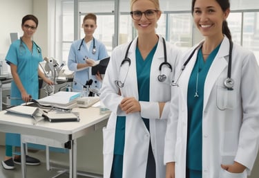 a person wearing a white shirt with a stethoscope around it