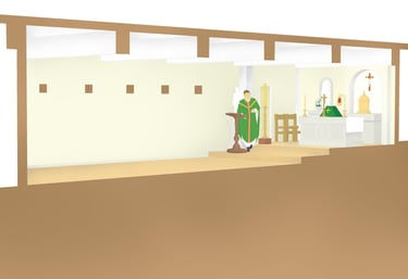 Section of the Chapel of St Francis Retreat Centre