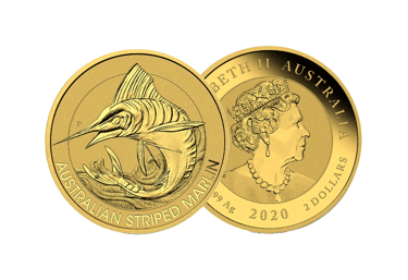 australian striped marlin gold coin