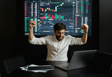 investor happy for his investment success because he is an experienced investor in gold ira