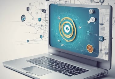 A vibrant digital marketing campaign displayed on multiple devices.