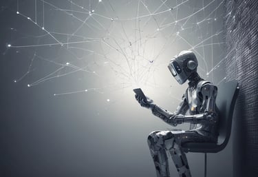 Bright and modern visual content examples on screens and print.