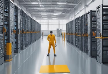 a man riding a skateboard down a street next to tall buildings