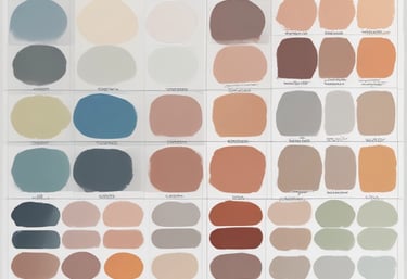 nuancier de couleurs pour proposition d'harmonie