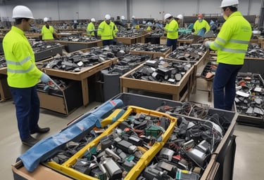 Adults collaborating in a workplace coaching session focused on environmental skills.