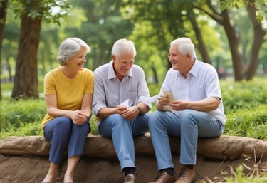 A financial advisor explaining LIC retirement options to a middle-aged client in a bright office.
