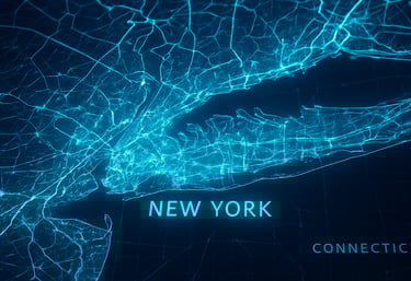 blue and red abstract painting