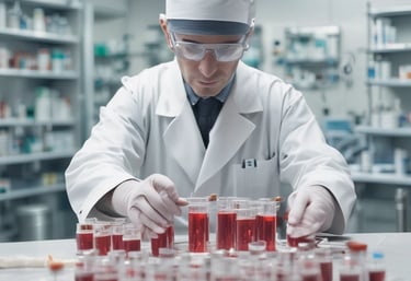 A skilled technician carefully assembling products on a manufacturing line.