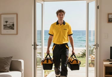 black blue and yellow textile