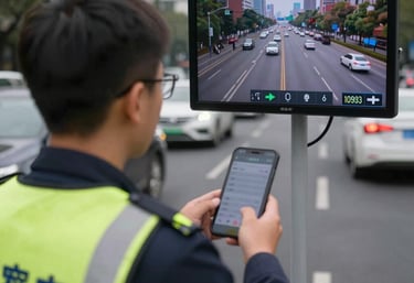 A team of analysts reviewing traffic data on multiple screens in a modern office.