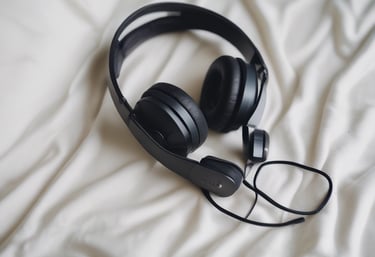 Close-up of hands gently holding mala beads during a mindfulness practice.
