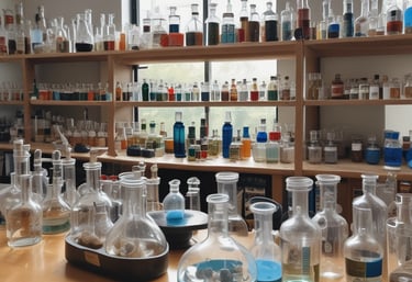 A cozy study nook with open textbooks on history, science, and Spanish, alongside colorful notes and a steaming cup of tea.